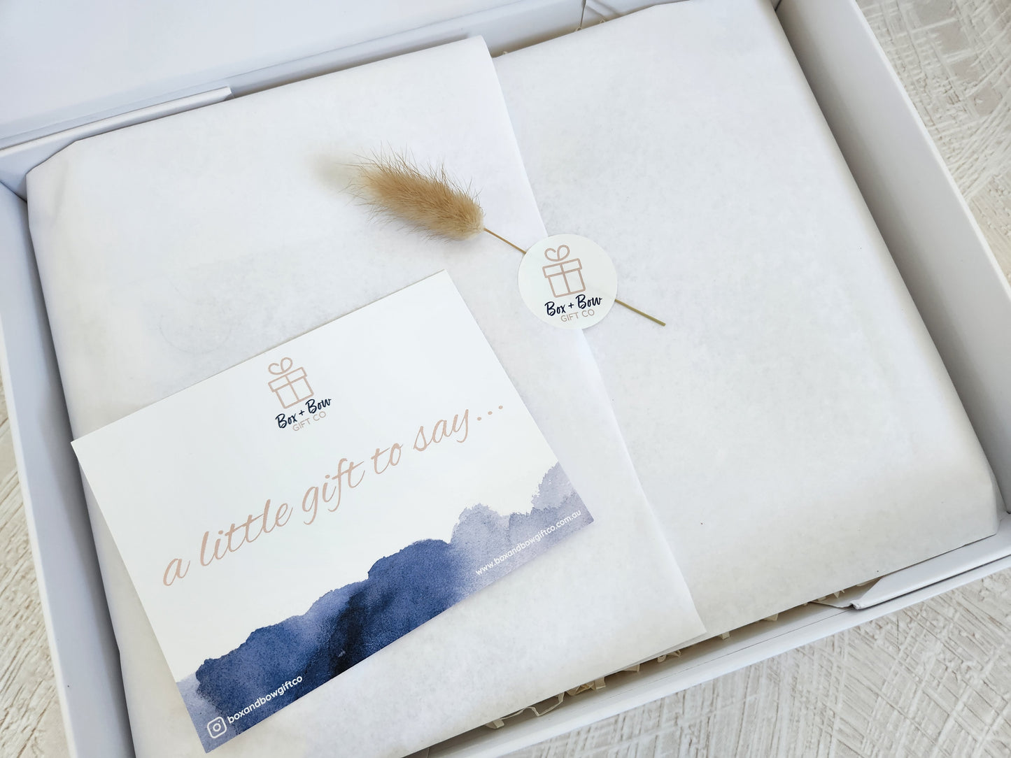 Large White Magnetic Box - choose wrap (CREATE YOUR OWN HAMPER)