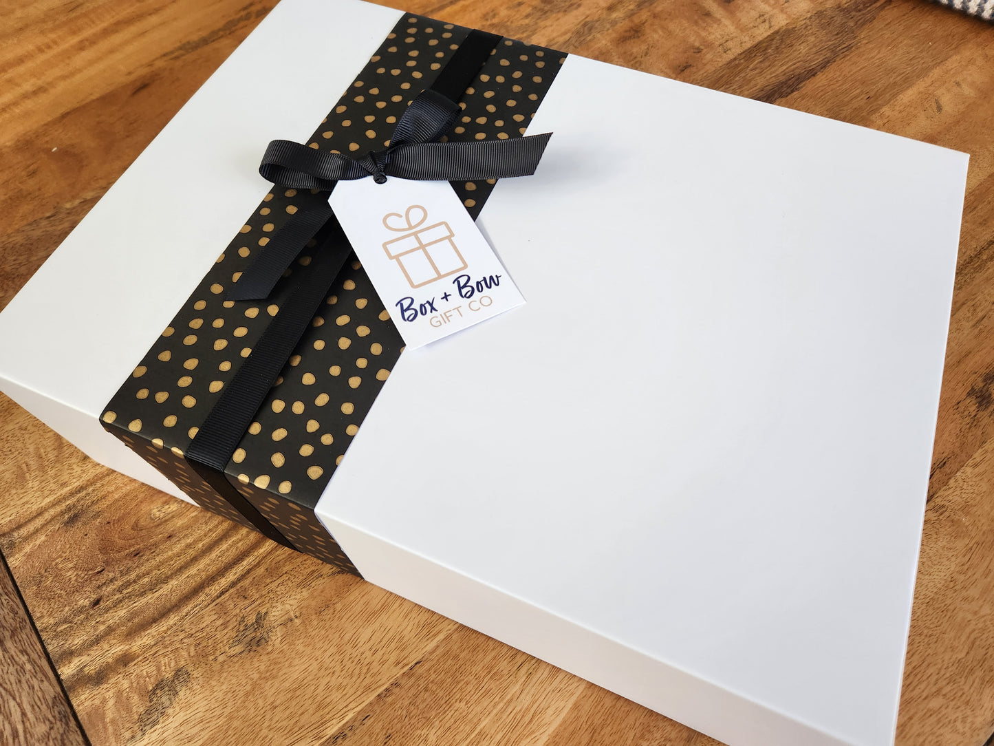 Large White Magnetic Box - choose wrap (CREATE YOUR OWN HAMPER)