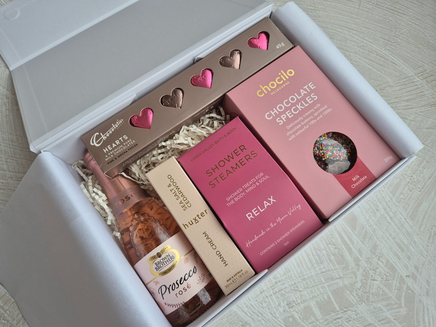 ROSÉ & RELAX self care, pamper, thinking of you, birthday hamper