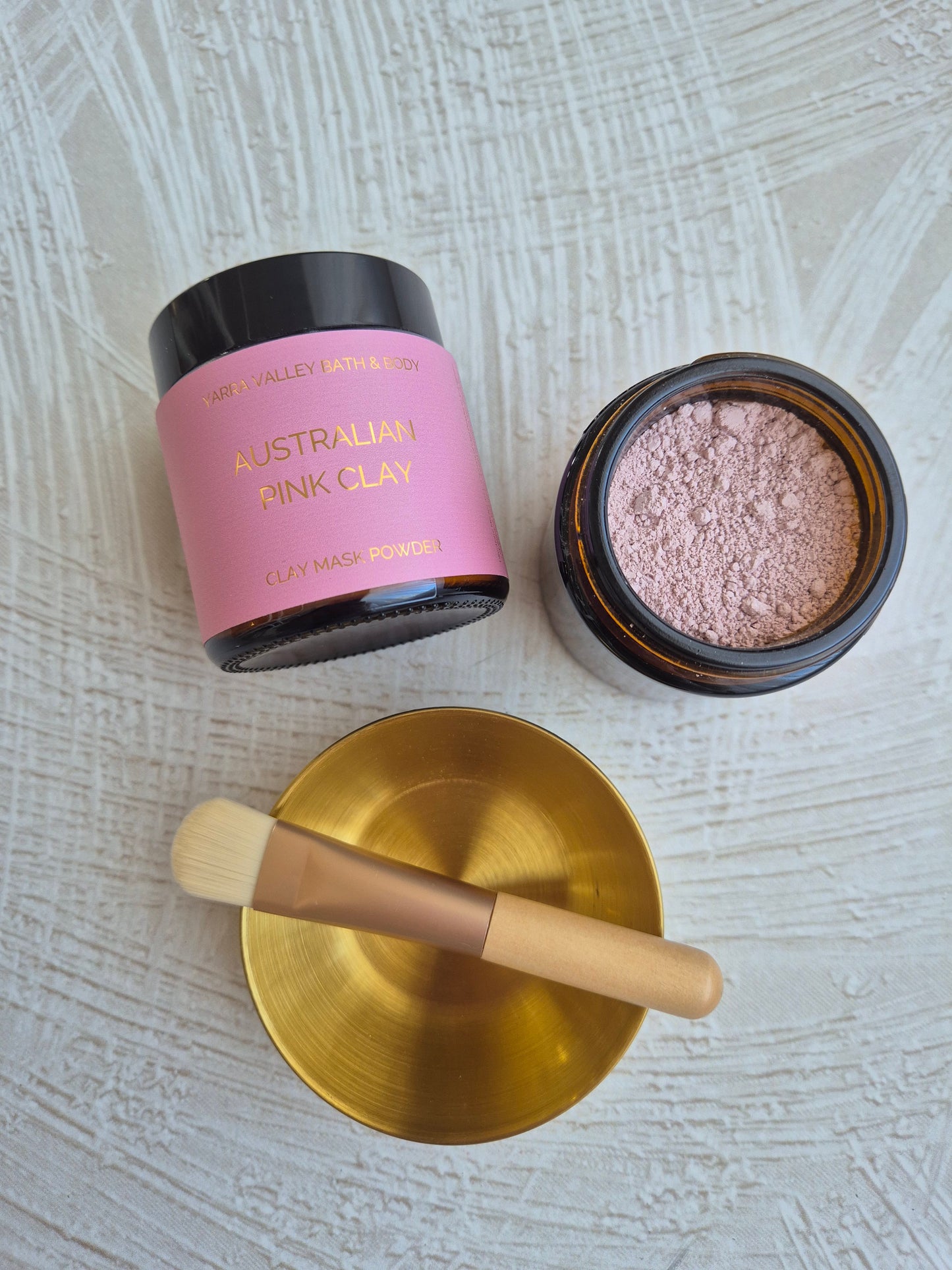 Add-on Australian Pink Clay Mask + Bowl & Brush Set