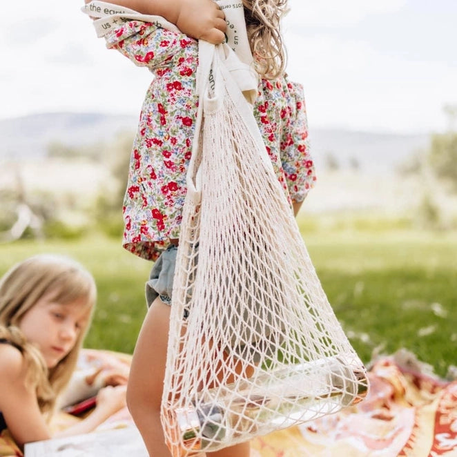 Add-on Mesh cotton reusable market tote