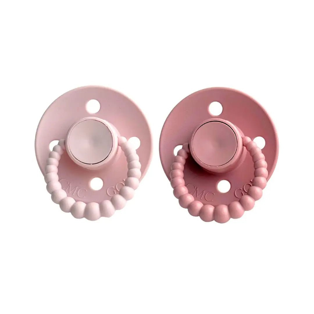 Cmc Gold baby dummies size 1 blush + Dusty Rose