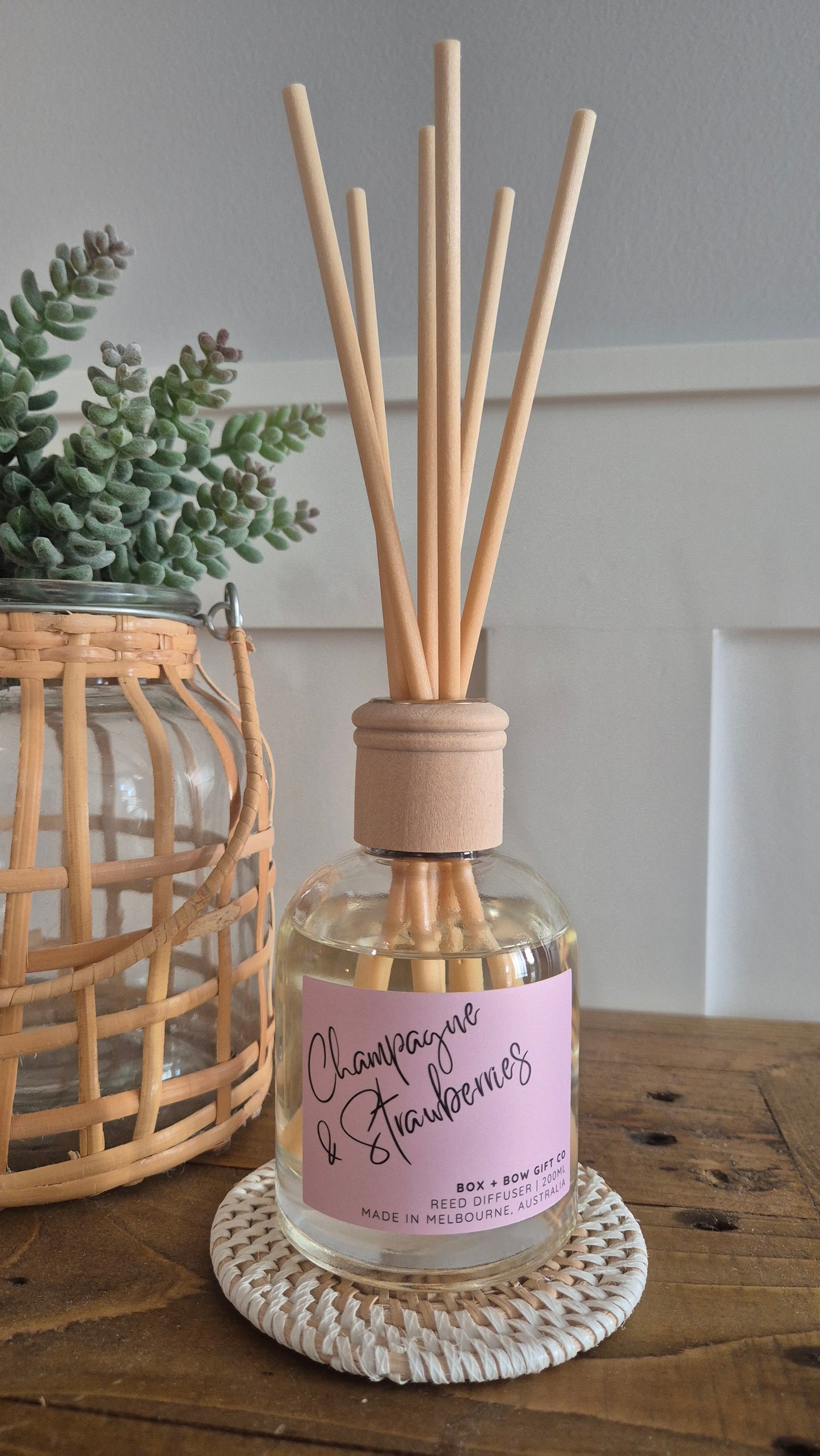 Add-on Reed Diffuser Champagne & Strawberries