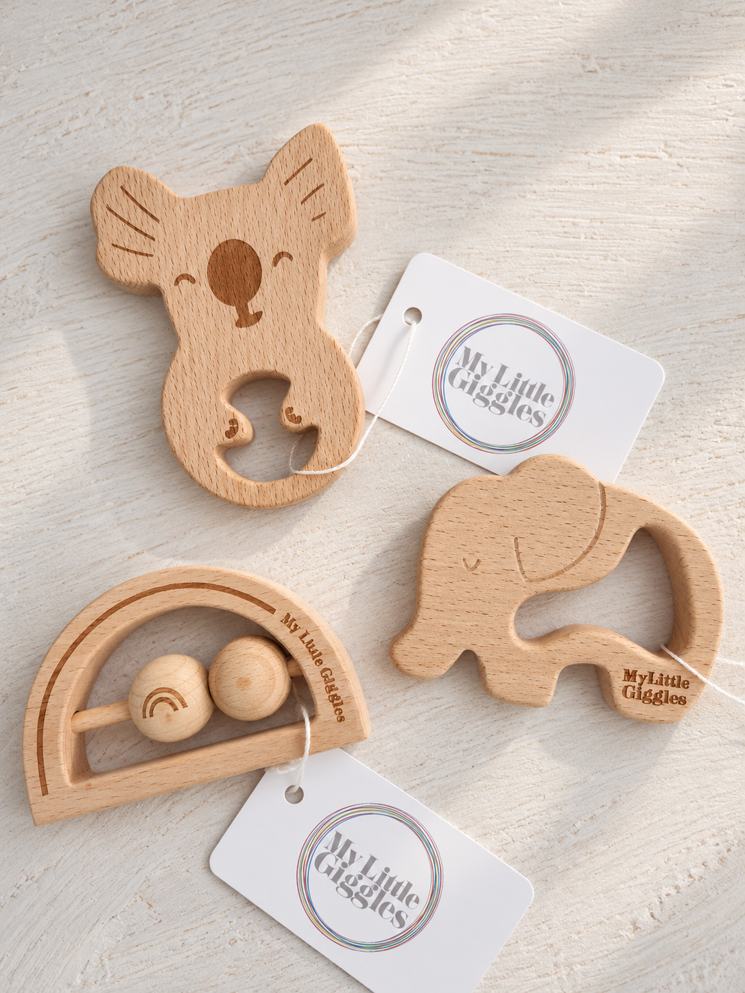 Add-on Baby Beechwood Teether by My Little Giggles