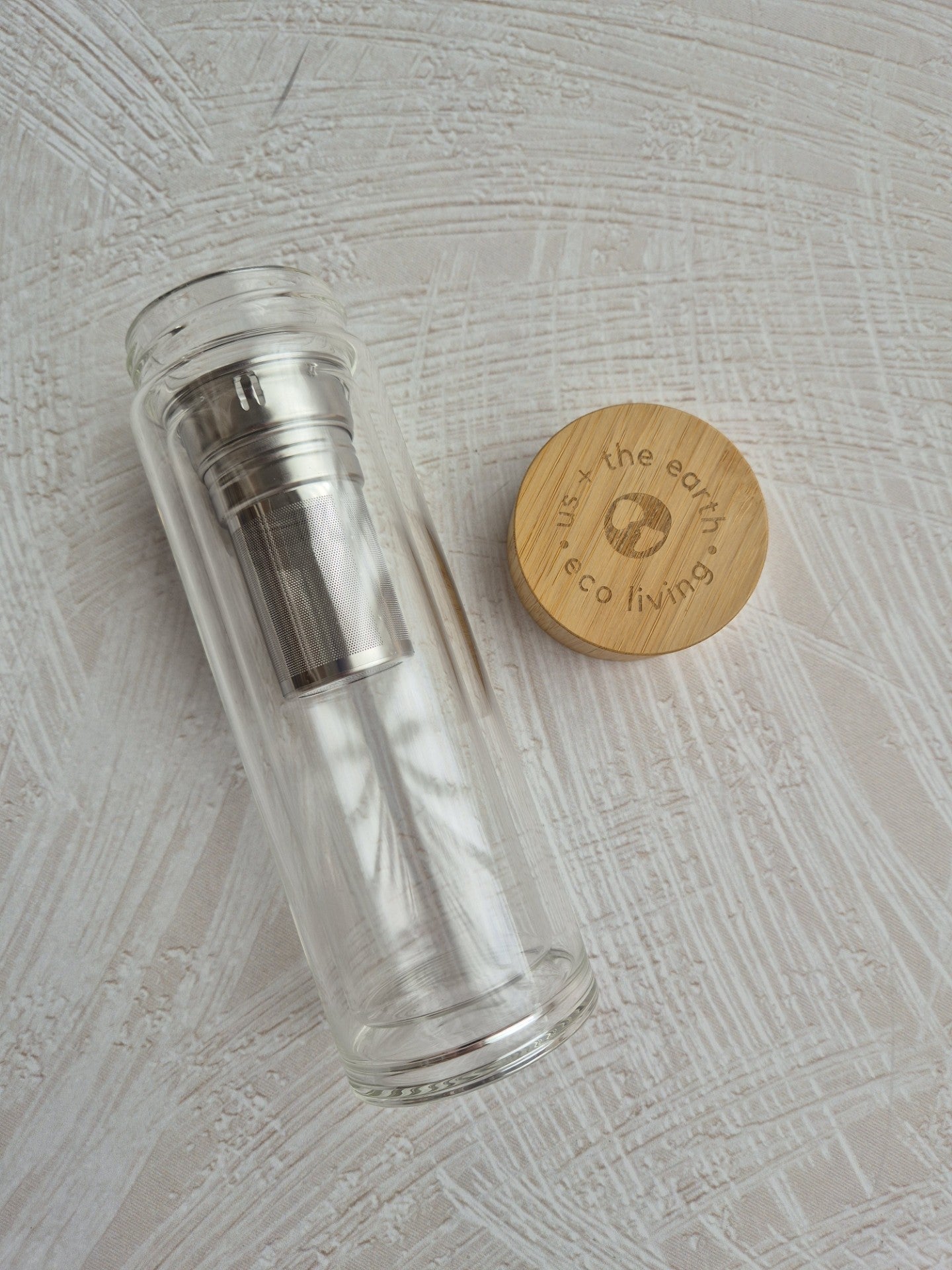 Add-on Glass Drink Bottle with infuser