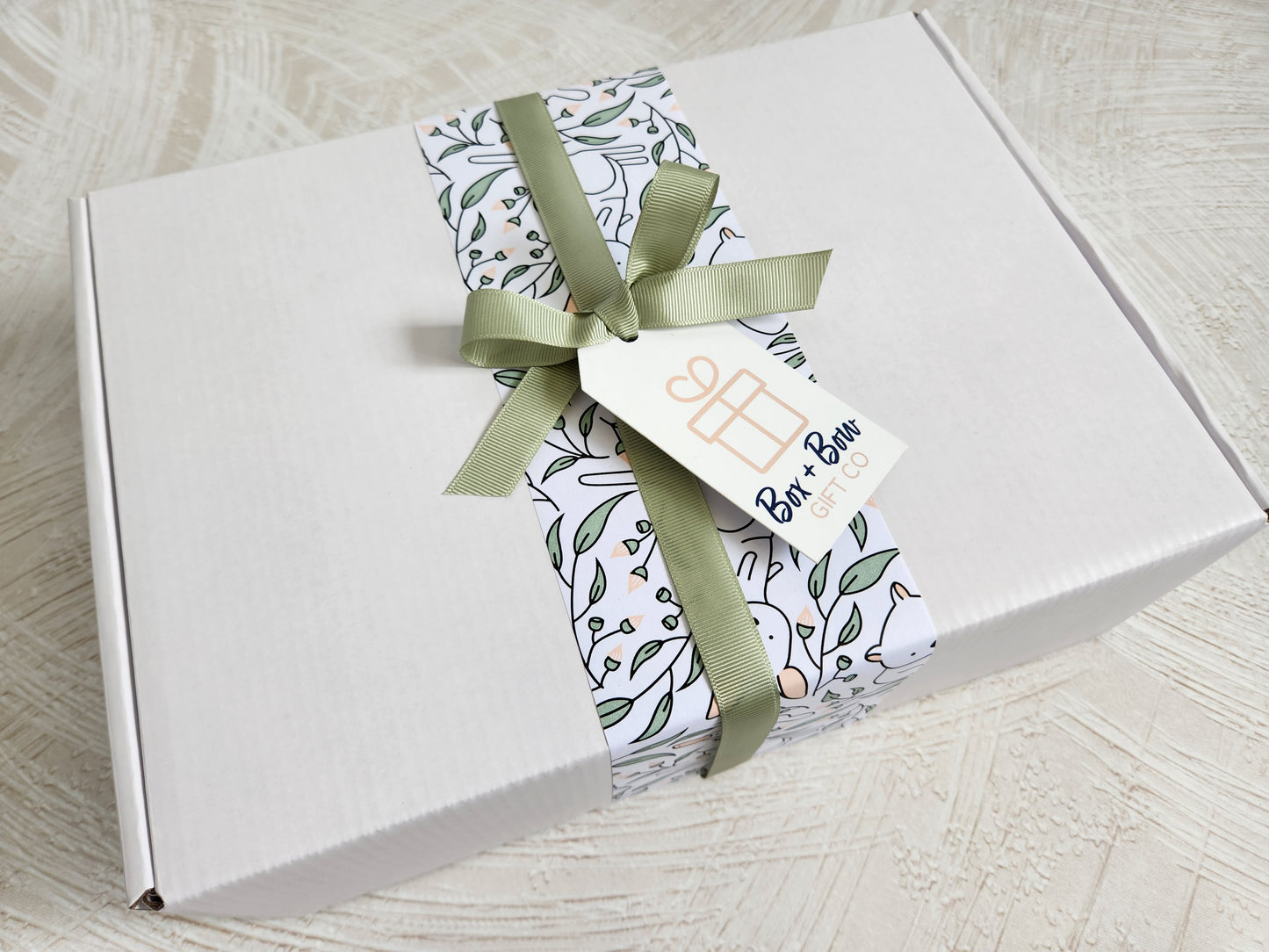 White Tuck Style Box - choose wrap (CREATE YOUR OWN HAMPER)