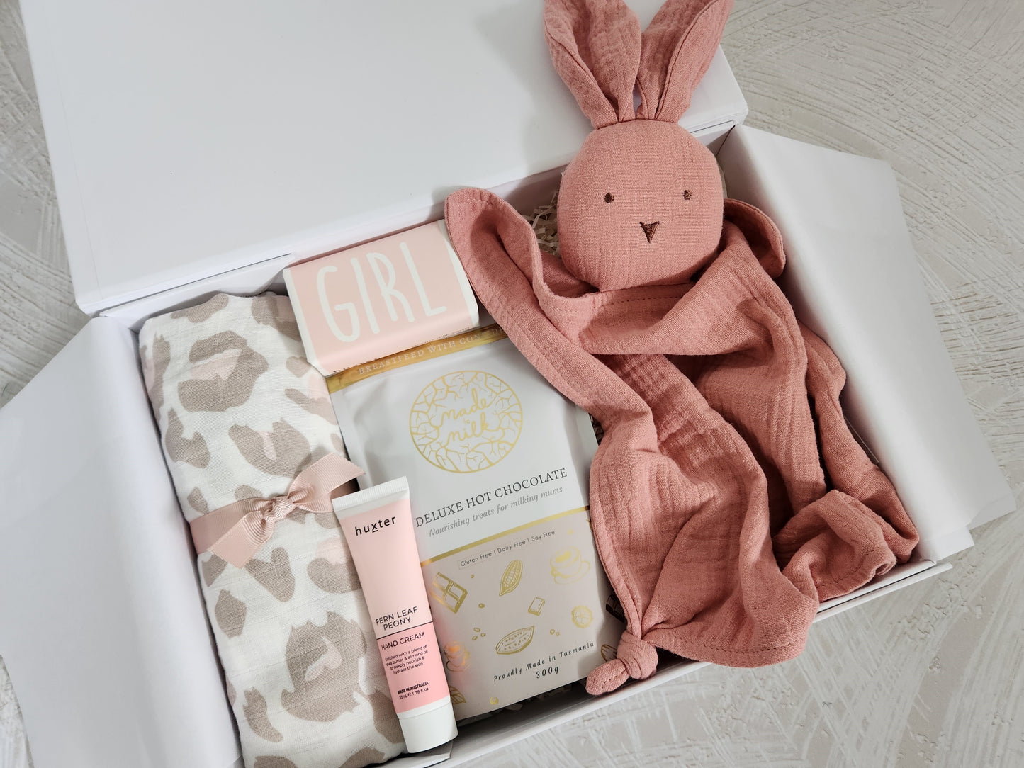 Deluxe Mum & Baby Girl Gift Hamper ANIMAL PRINT