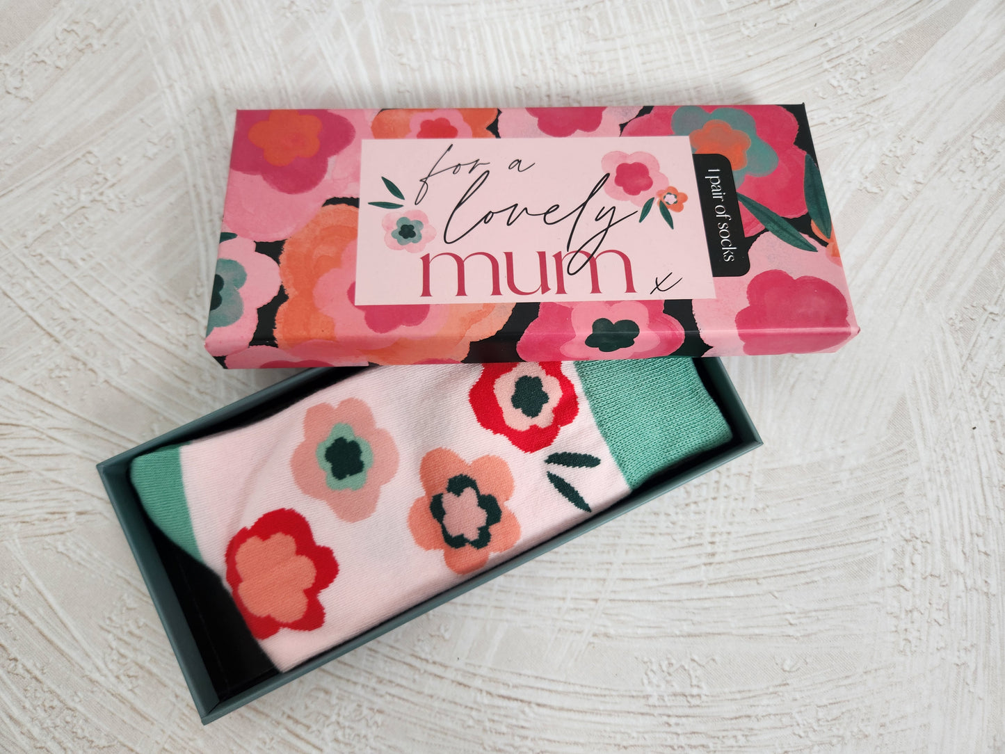 Boxed Sock Add-on Mum boxed socks – boxandbowgiftco