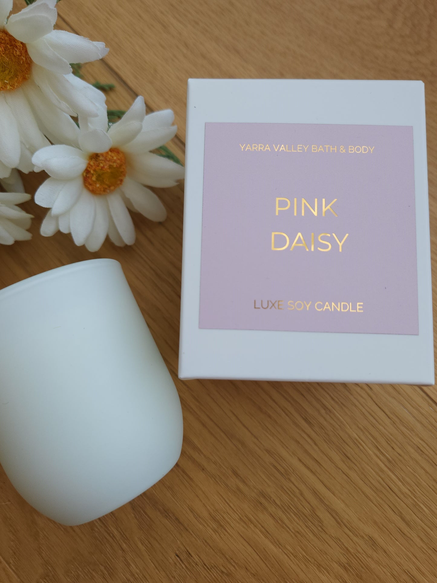 Add-on Pink Daisy Soy Candle