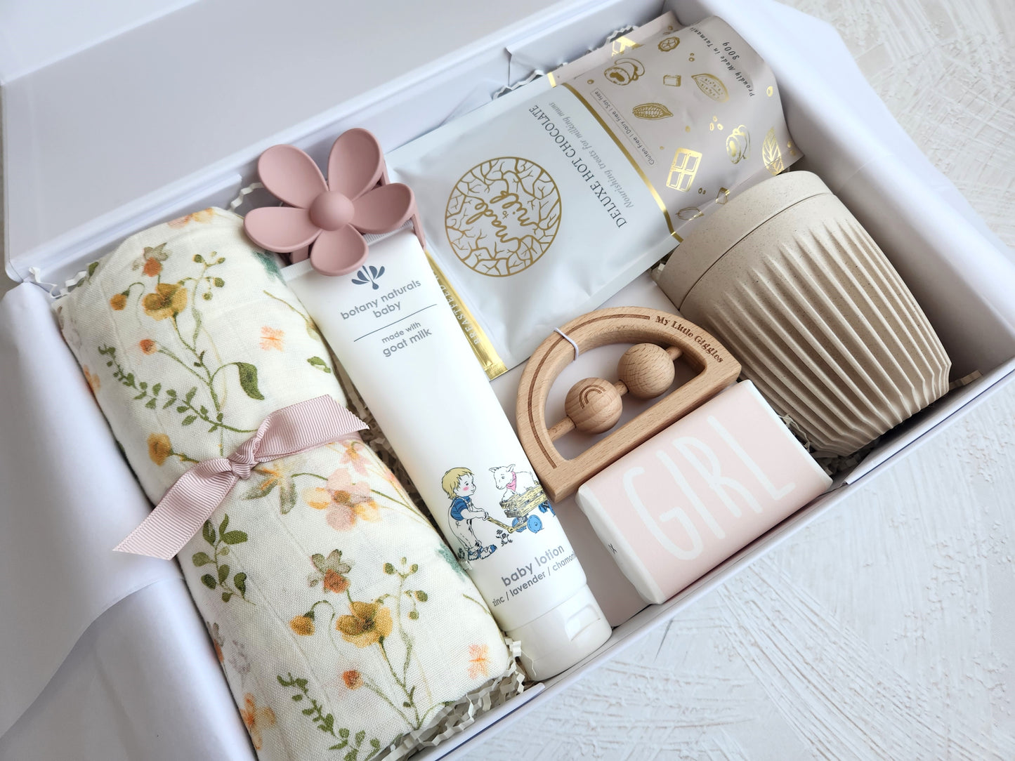 Deluxe Mum & Baby Girl Gift Hamper WILDFLOWER