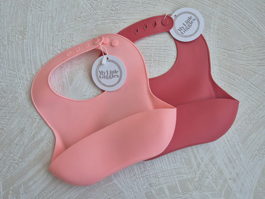 Add-on Baby Silicone Bib - discontinued colours
