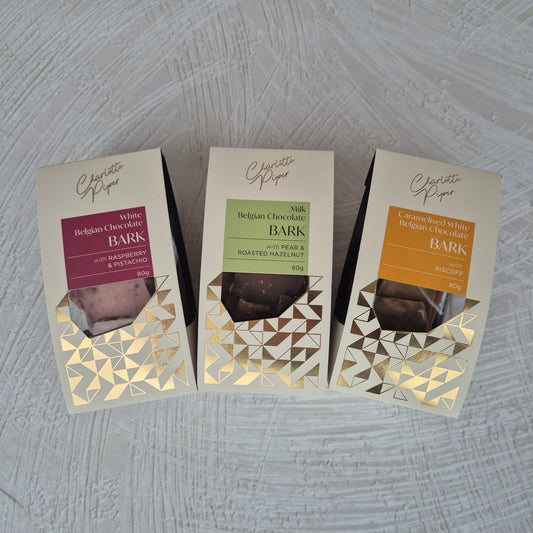 Add-on Charlotte Piper Belgian Chocolate Bark 80g