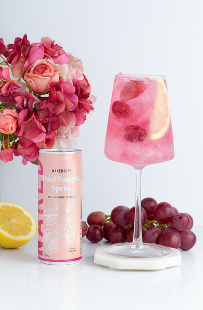 Add-on Naked Life Non-Alcoholic Rose Sangria Spritz Can