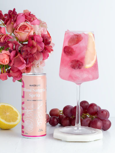 Add-on Naked Life Non-Alcoholic Rose Sangria Spritz Can