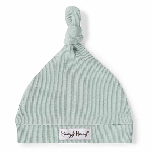 Add-on Snuggle Hunny Sage Ribbed Organic Knotted Beanie