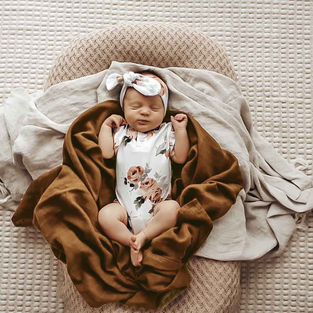 Add-on Snuggle Hunny Rosebud Frill Short Sleeve Organic Bodysuit