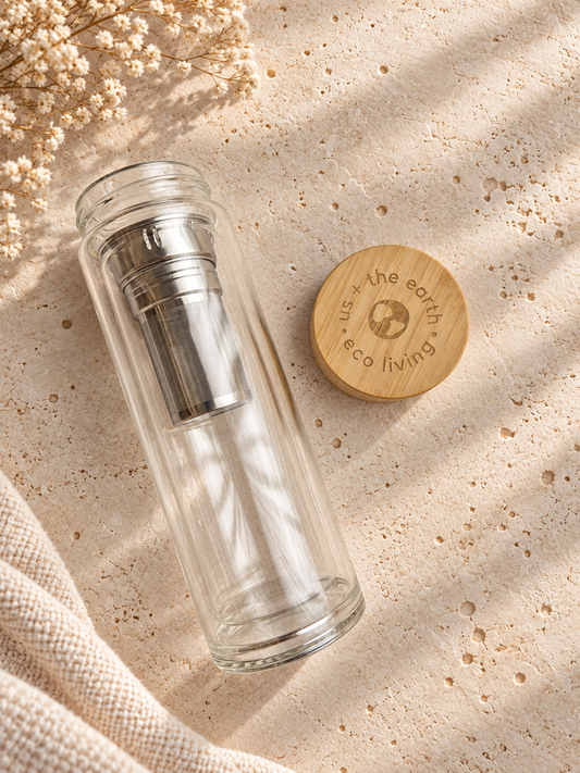 Add-on Glass Drink Bottle with infuser
