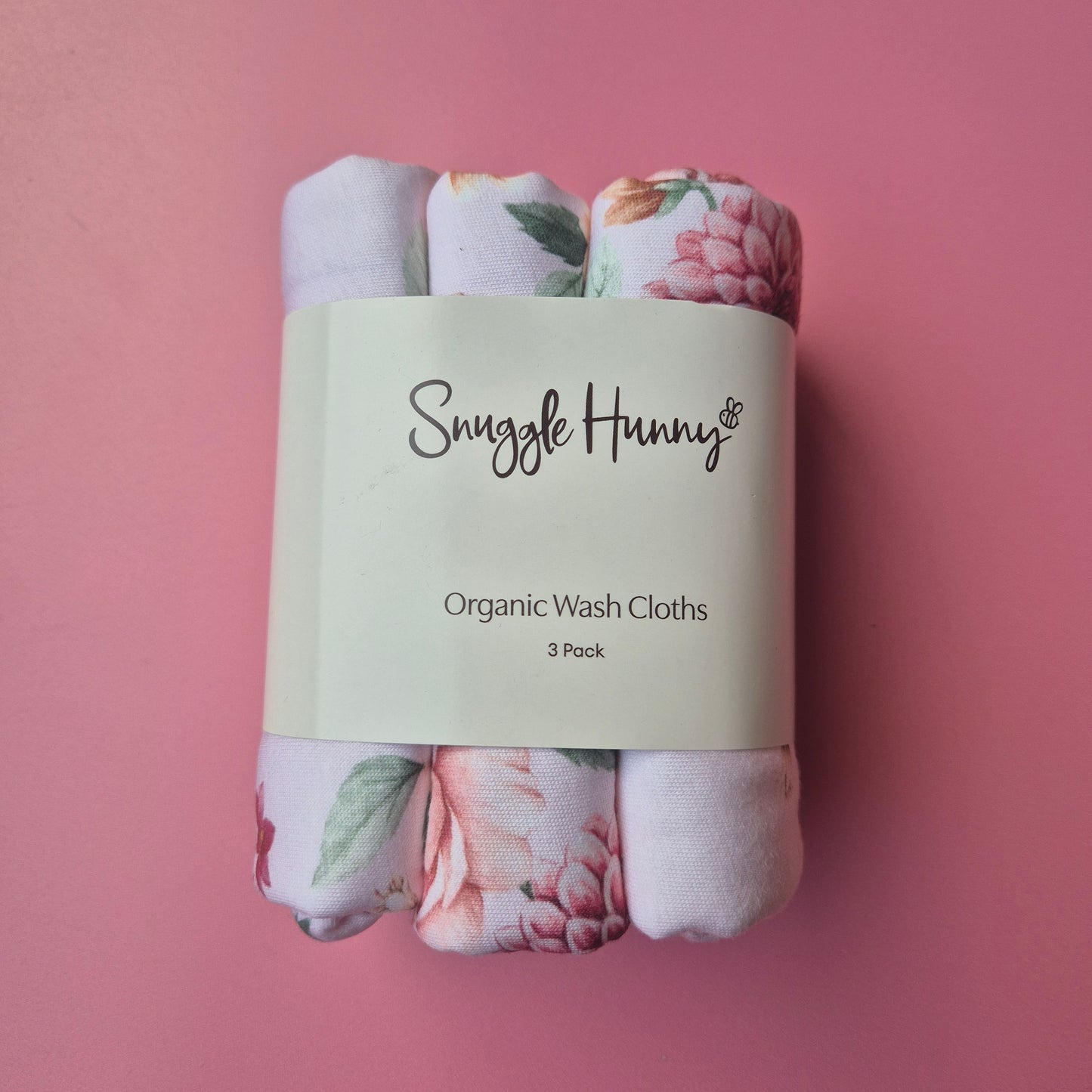 Add-on Snuggle Hunny Birds & Bloom Organic Wash Cloths - 3 Pack