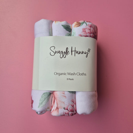 Add-on Snuggle Hunny Birds & Bloom Organic Wash Cloths - 3 Pack