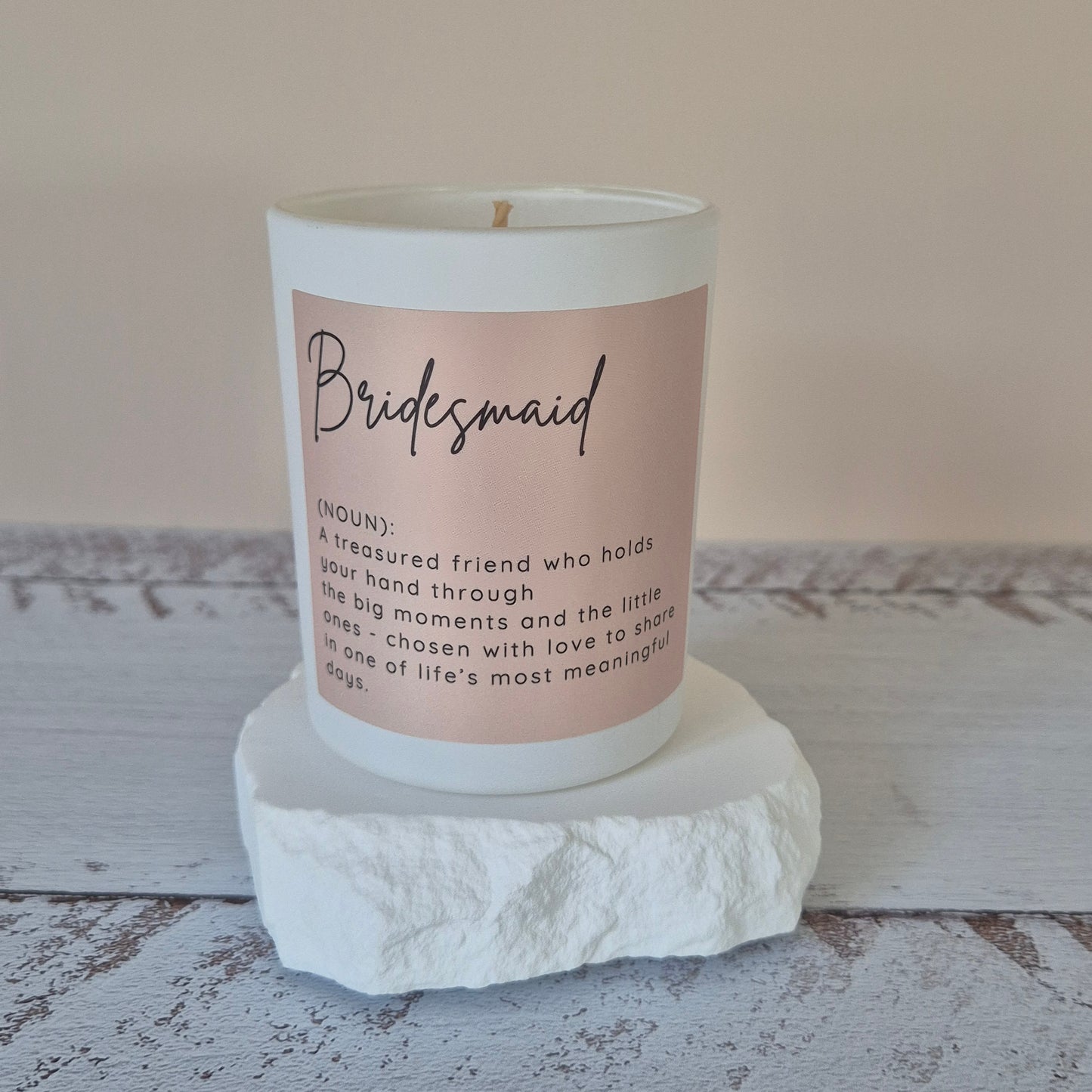 Bridesmaid Proposal Candle