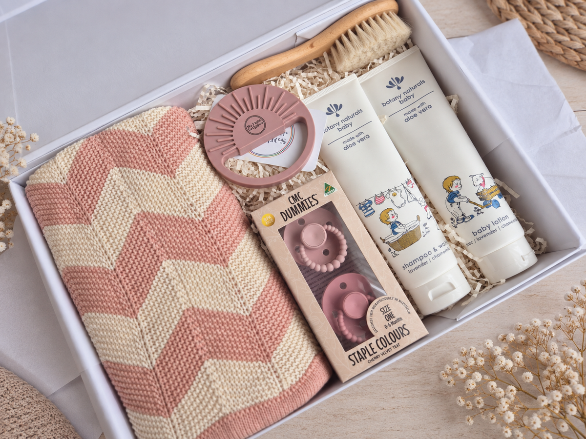 SNUGGLE & SOOTHE ROSE -Baby Girl Gift Hamper