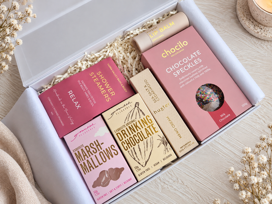 RELAXING MOMENTS HOT CHOCOLATE - Self Care, Pamper, thinking of you, birthday hamper
