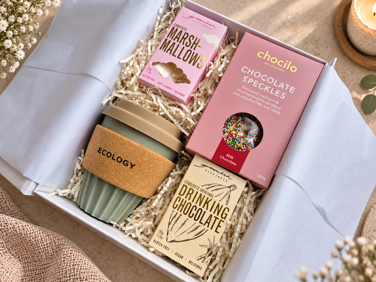 WARM HUGS - Thinking of you, Chocolate Lovers, Get Well, Pamper Gift Hamper