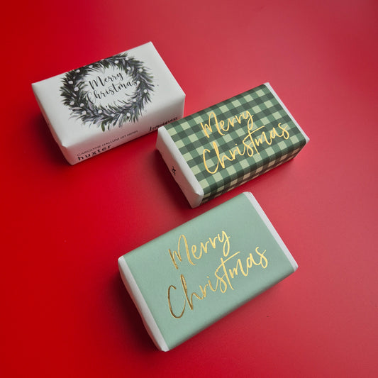 Add-on Huxter wrapped Christmas Soaps