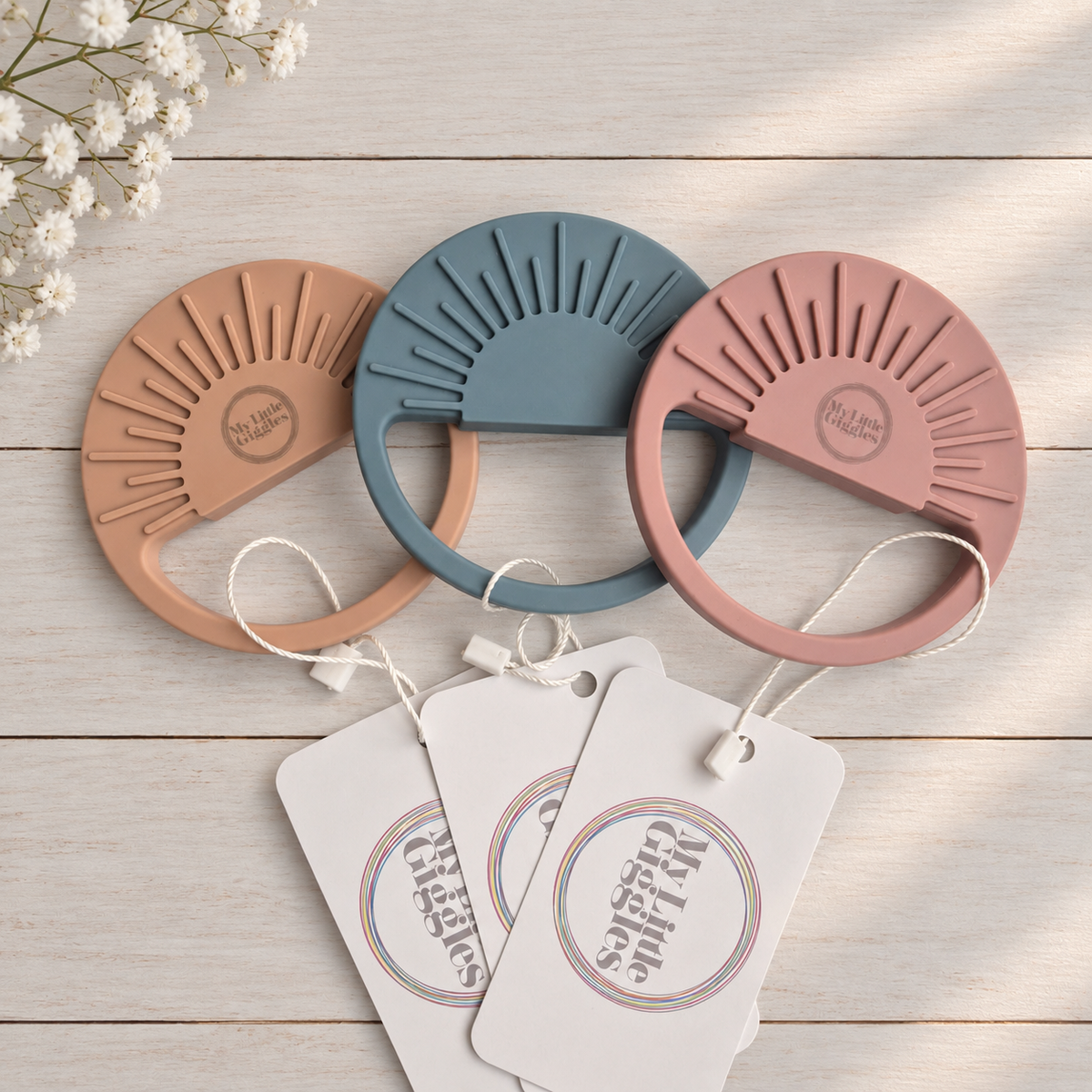 Add-on Baby Teether Silicone Sun by My Little Giggles