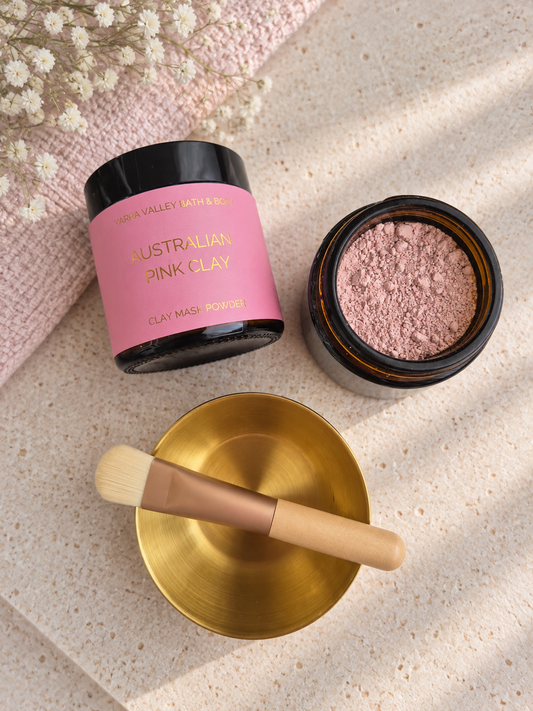 Add-on Australian Pink Clay Mask + Bowl & Brush Set