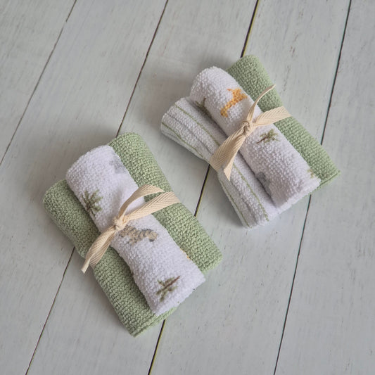 Add-on Trio of baby wash cloths - boy