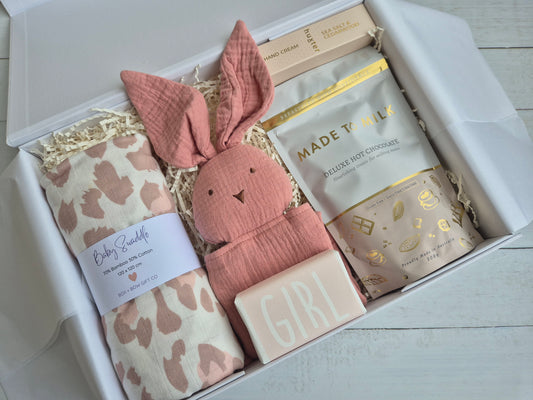 BLUSH BUNNY HUGS -Mum & Baby Girl Gift Hamper