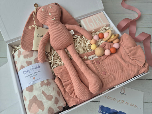 BLUSH BUNNY HUGS -Mum & Baby Girl Gift Hamper