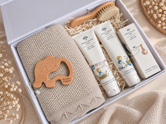 BABY ESSENTIALS GREY - Unisex baby gift hamper