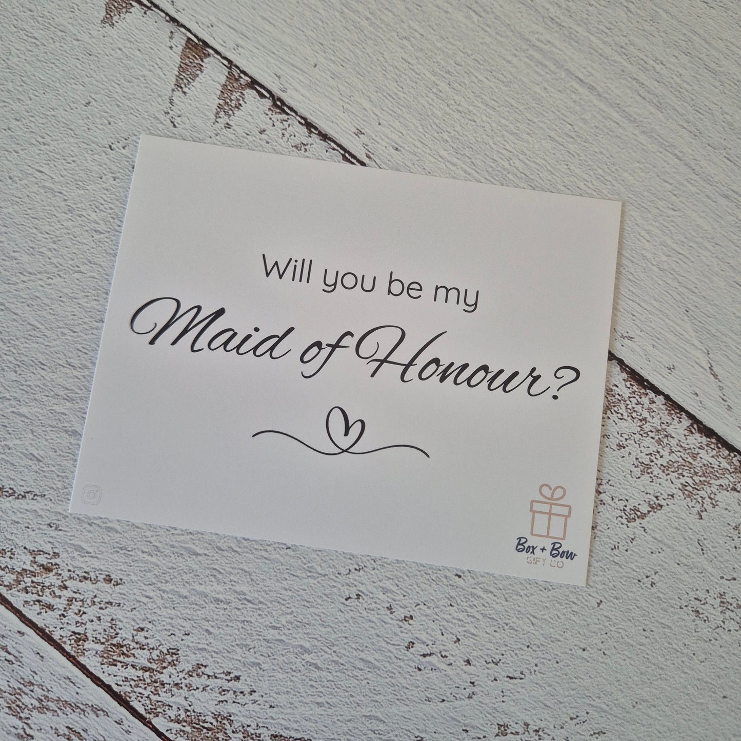 Maid of Honour Proposal Candle