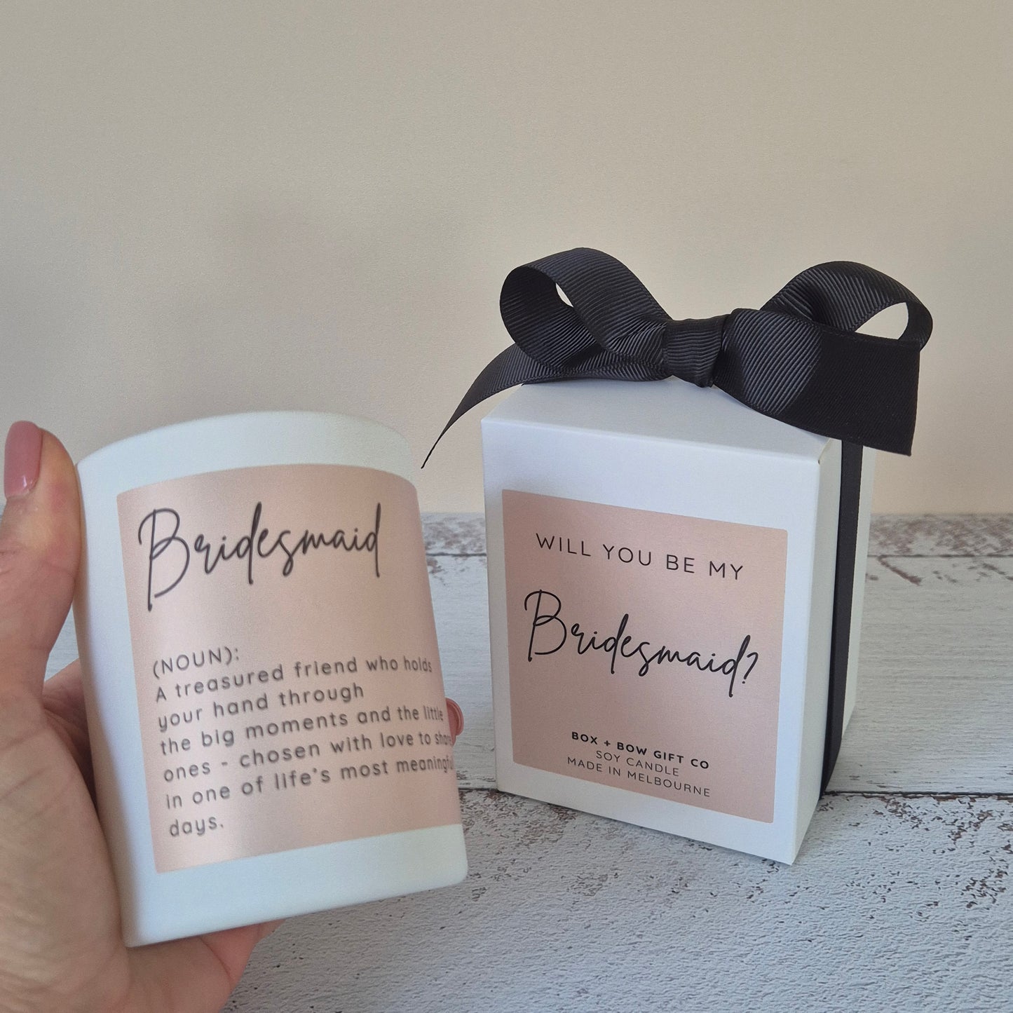 Bridesmaid Proposal Candle