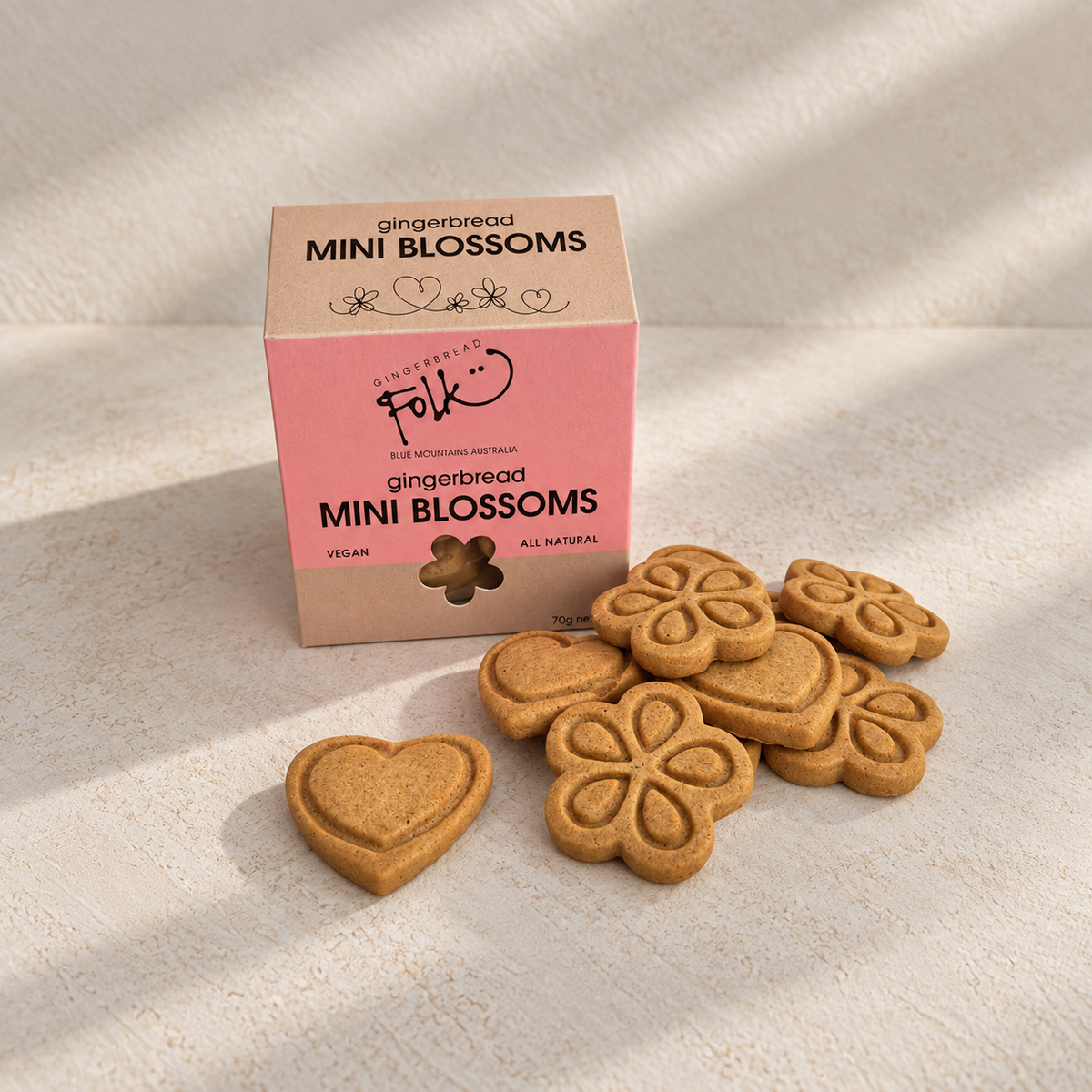 Add-on Gingerbread Folk - Gingerbread Mini Blossom Cookies